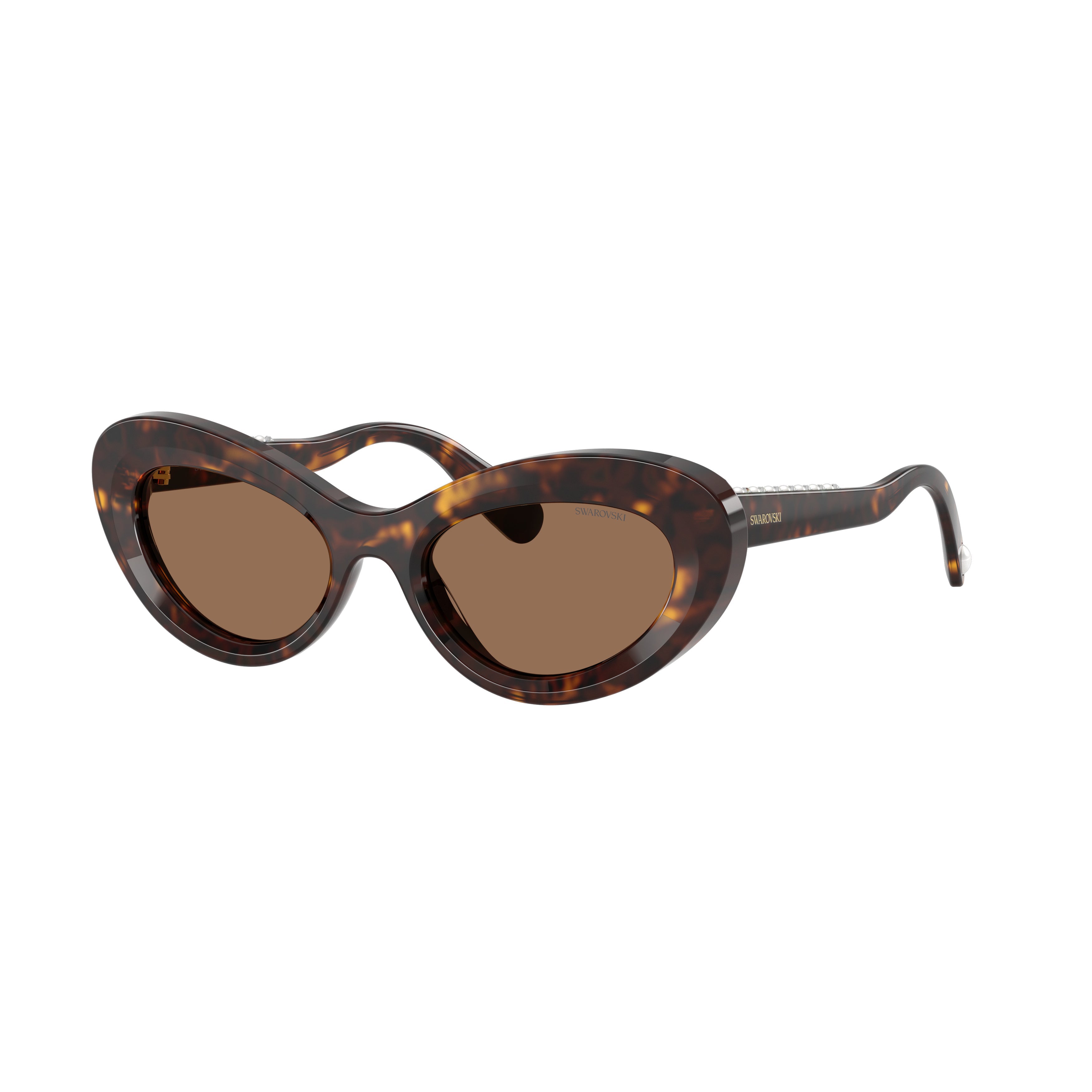 0Sk6061U Cat-Eye Sunglasses with Tortoiseshell Acetate Frame