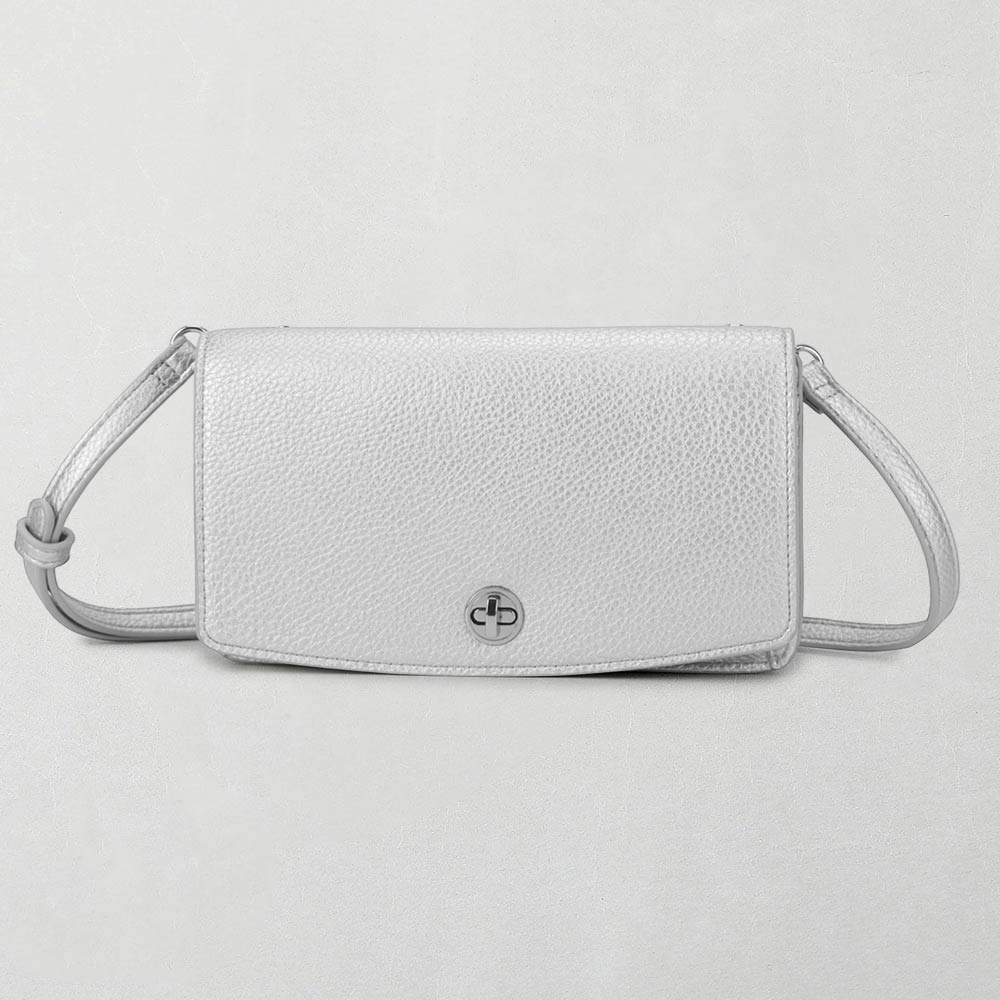 Faux Leather Crossbody Wallet Bag