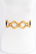 Plus Size Elastic Waist Belt with Metal Buckle