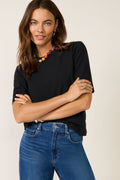 Women's Short Sleeve Crewneck Elbow T-Shirt
