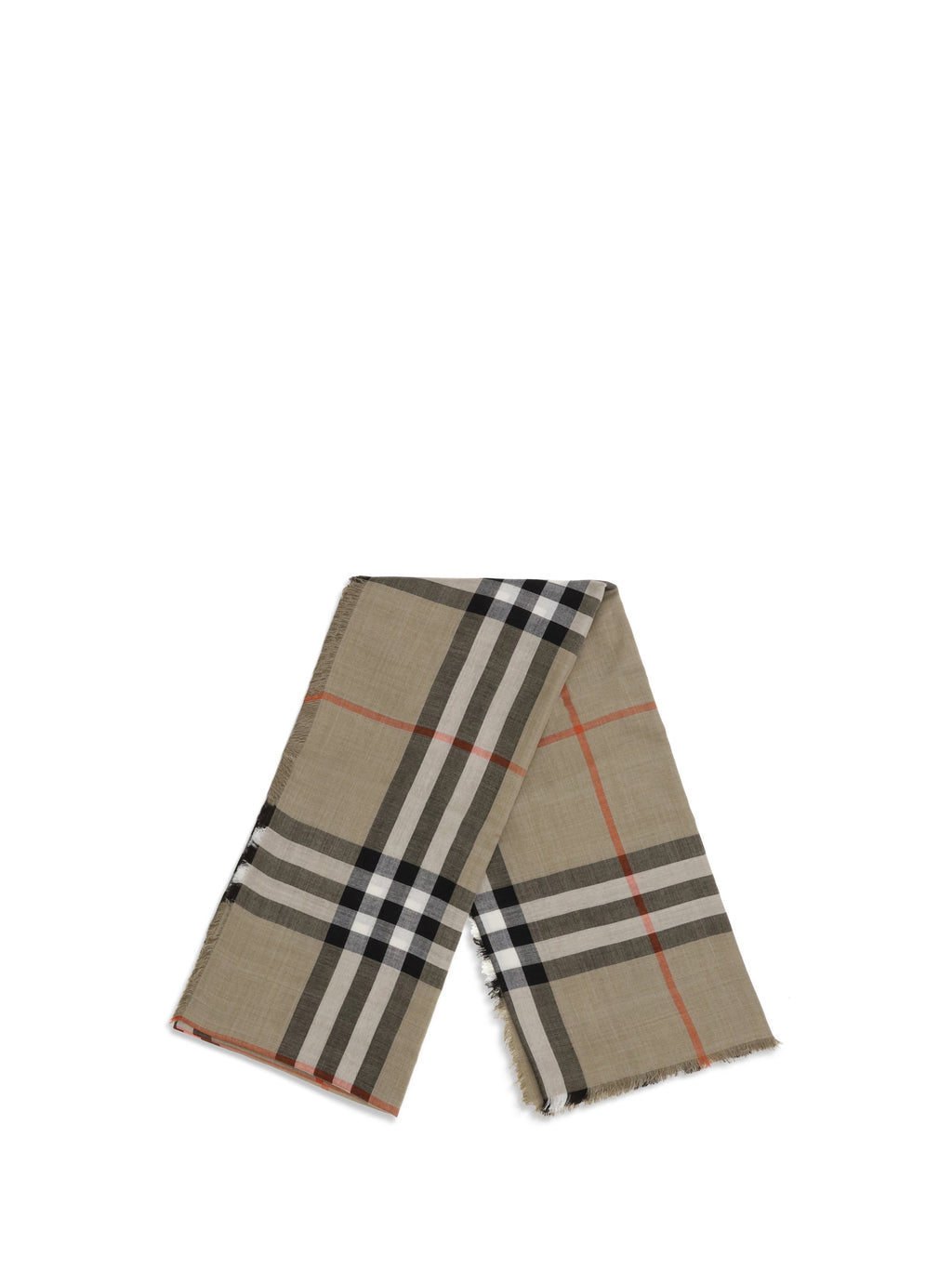 Burberry Men Check Reversible Wool And Silk Scarf
