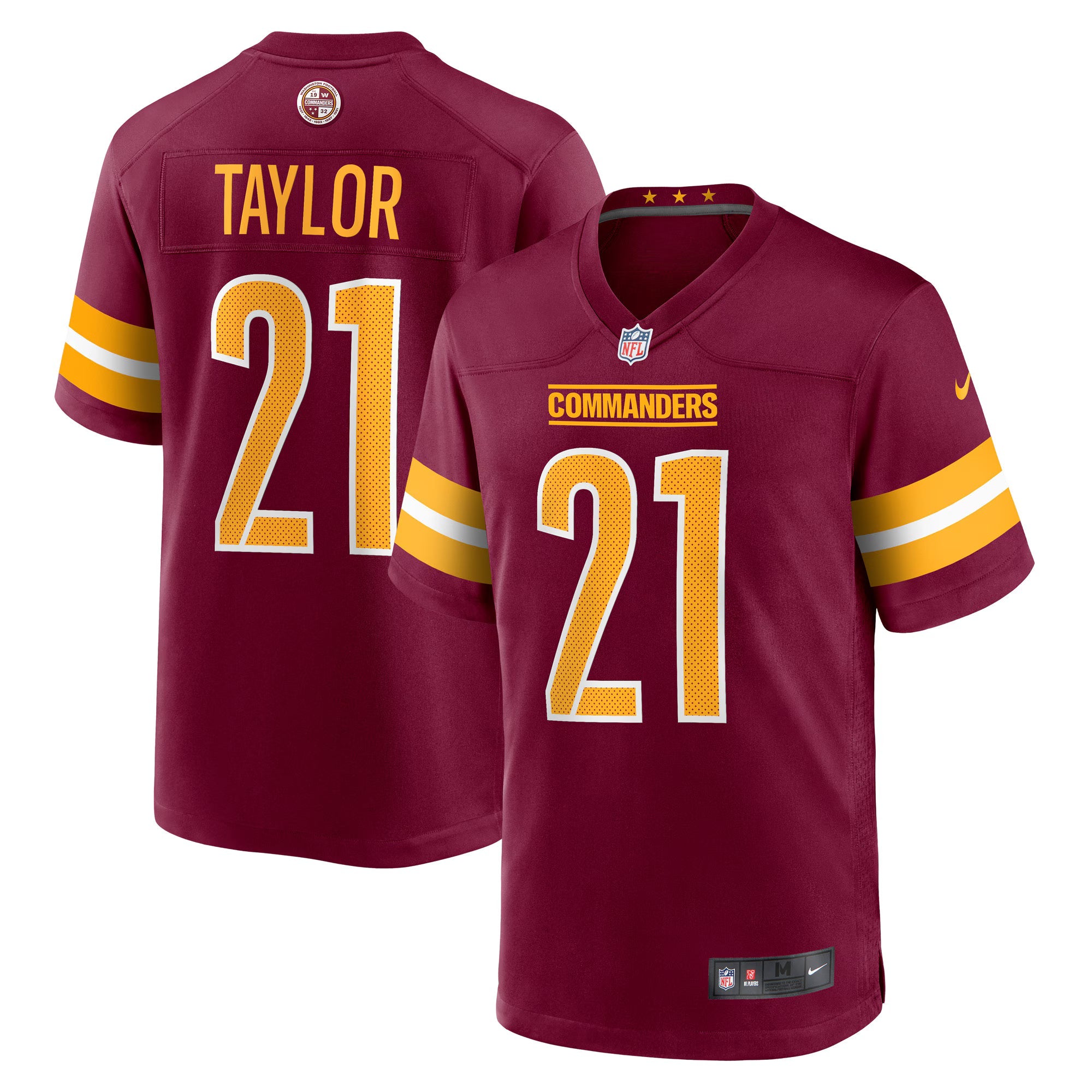 Washington Commanders Sean Taylor Burgundy Player Game Jersey