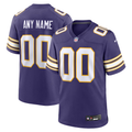 custom Minnesota Vikings Purple Classic Game jersey