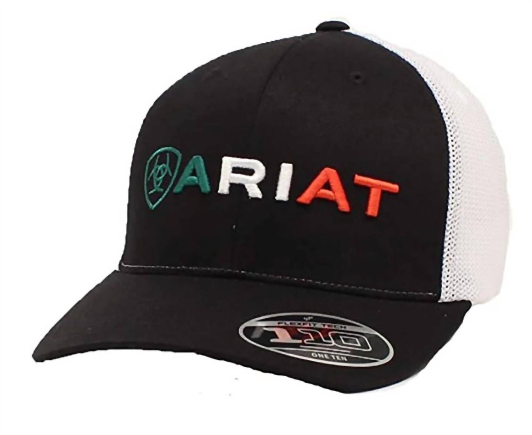 Men's Mexican Flag Logo Snapback In Black/multi