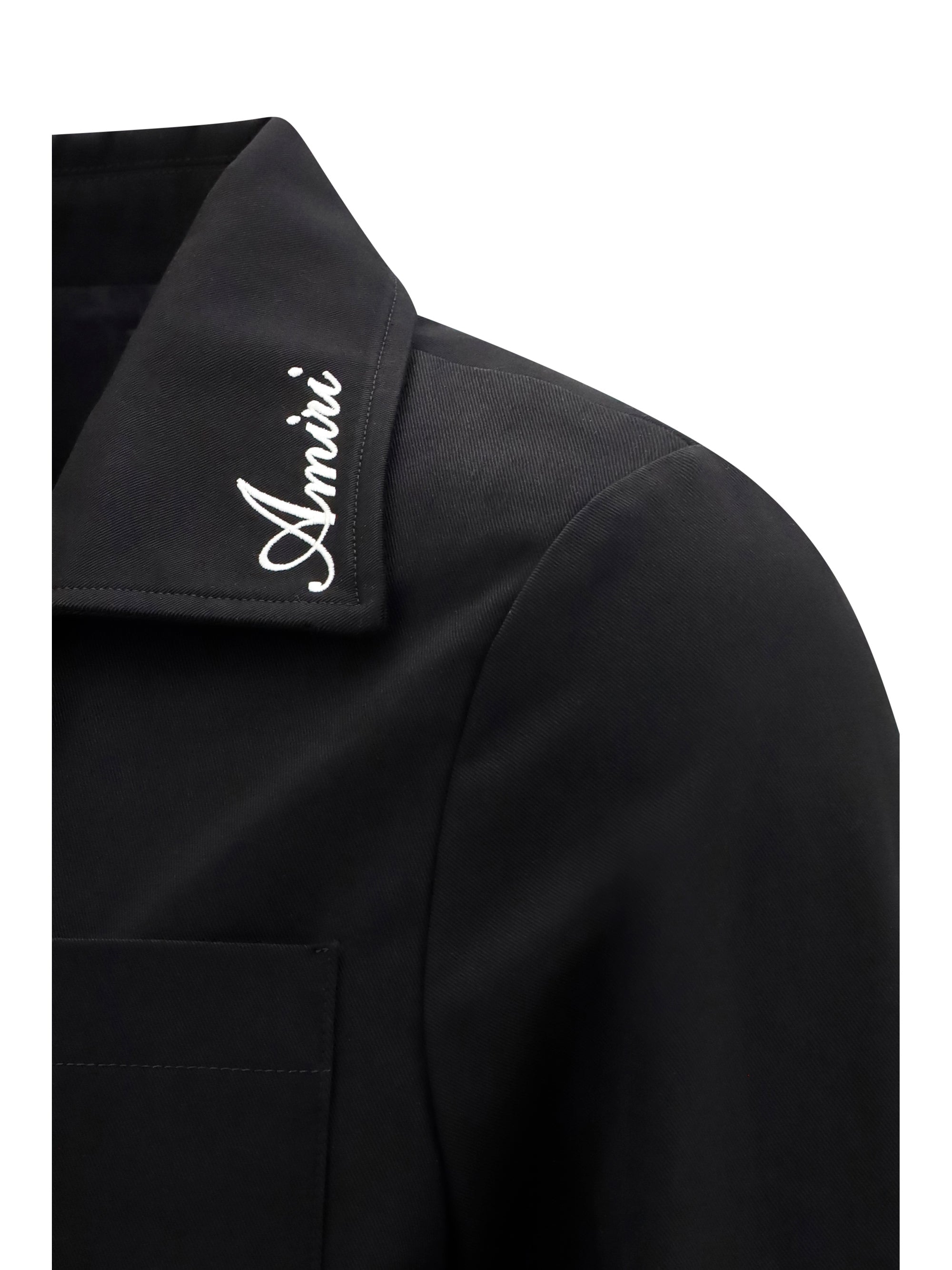 Amiri Men Script Collar Jacket
