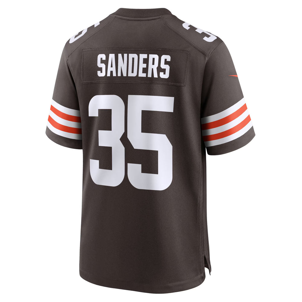 Cleveland Browns Raheim Sanders Brown Team Game Jersey