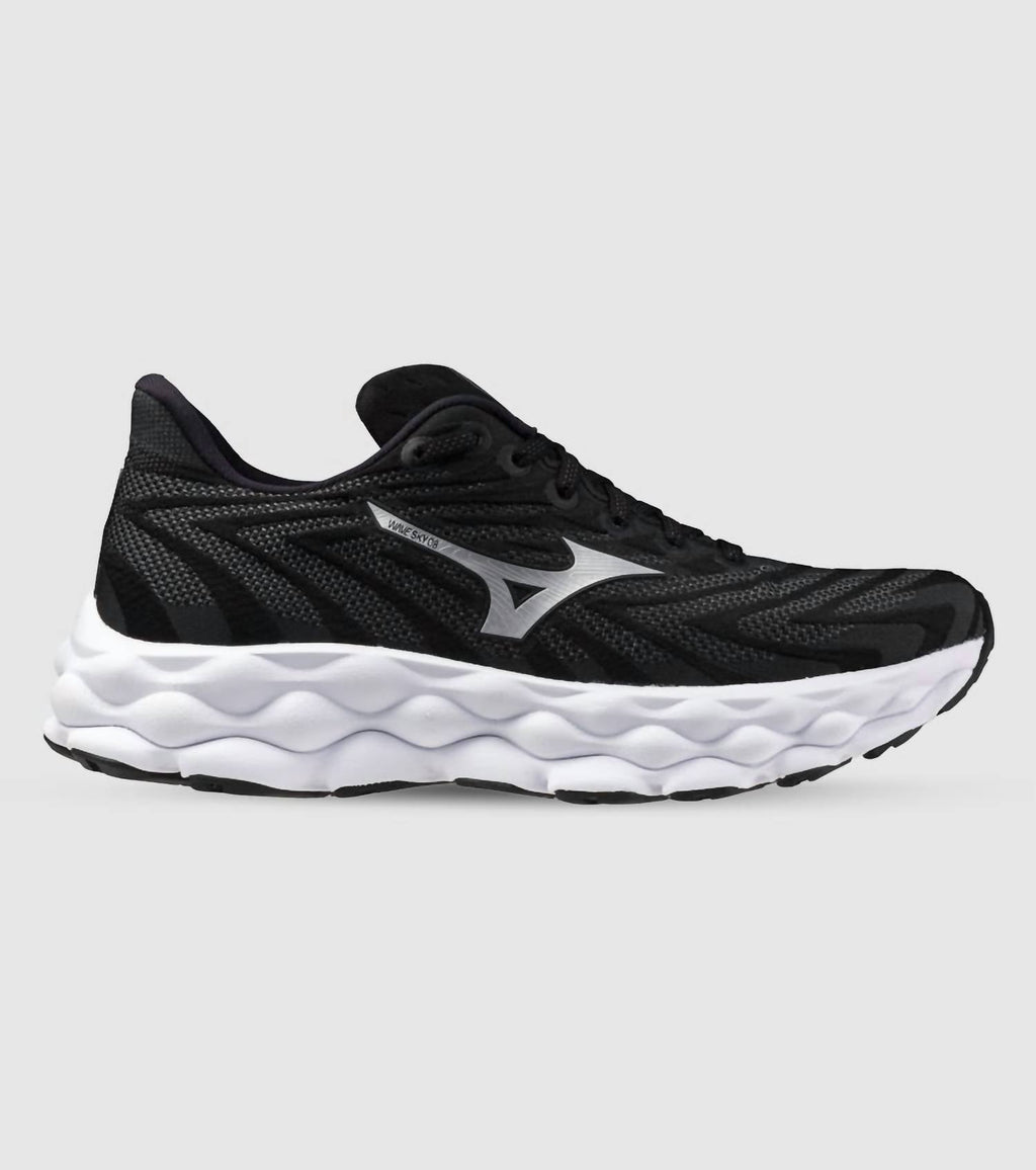 Men's Wave Horizon 8 Running Shoes In Black/ White