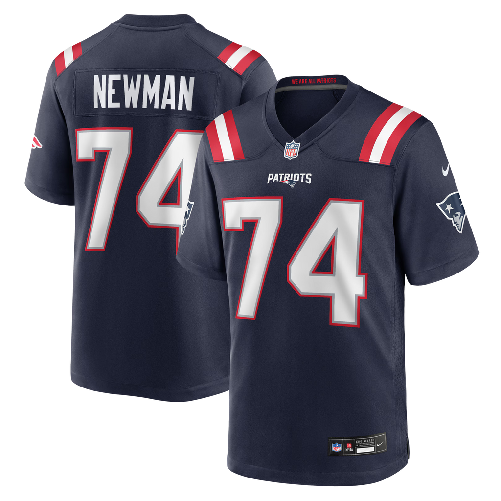 New England Patriots Royce Newman Navy Team Game Jersey