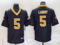 Men's New Orleans Saints Jarvis Landry #5 Black Game Jersey1