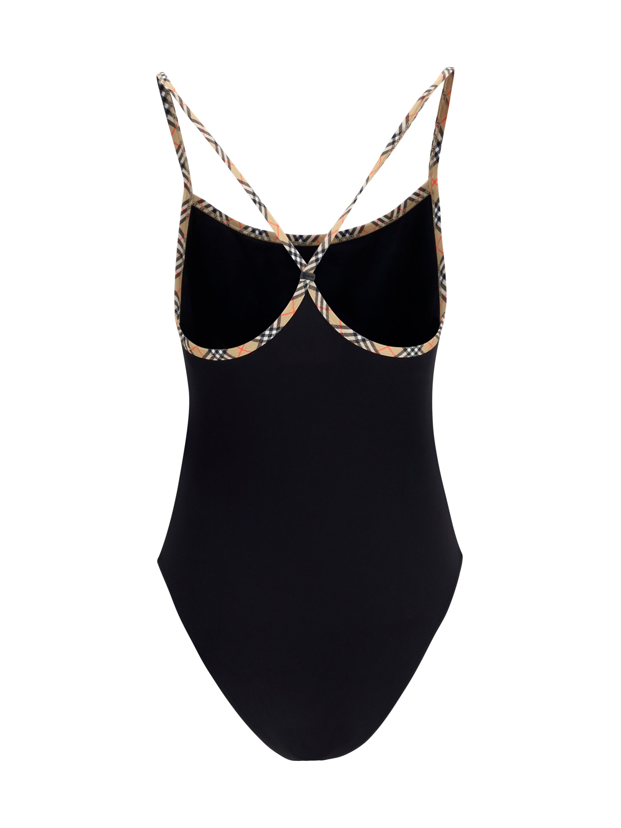 Burberry Women Check Trim Swimsuit
