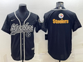 Men's Pittsburgh Steelers Black Retired Player RFLCTV Limited Jersey1