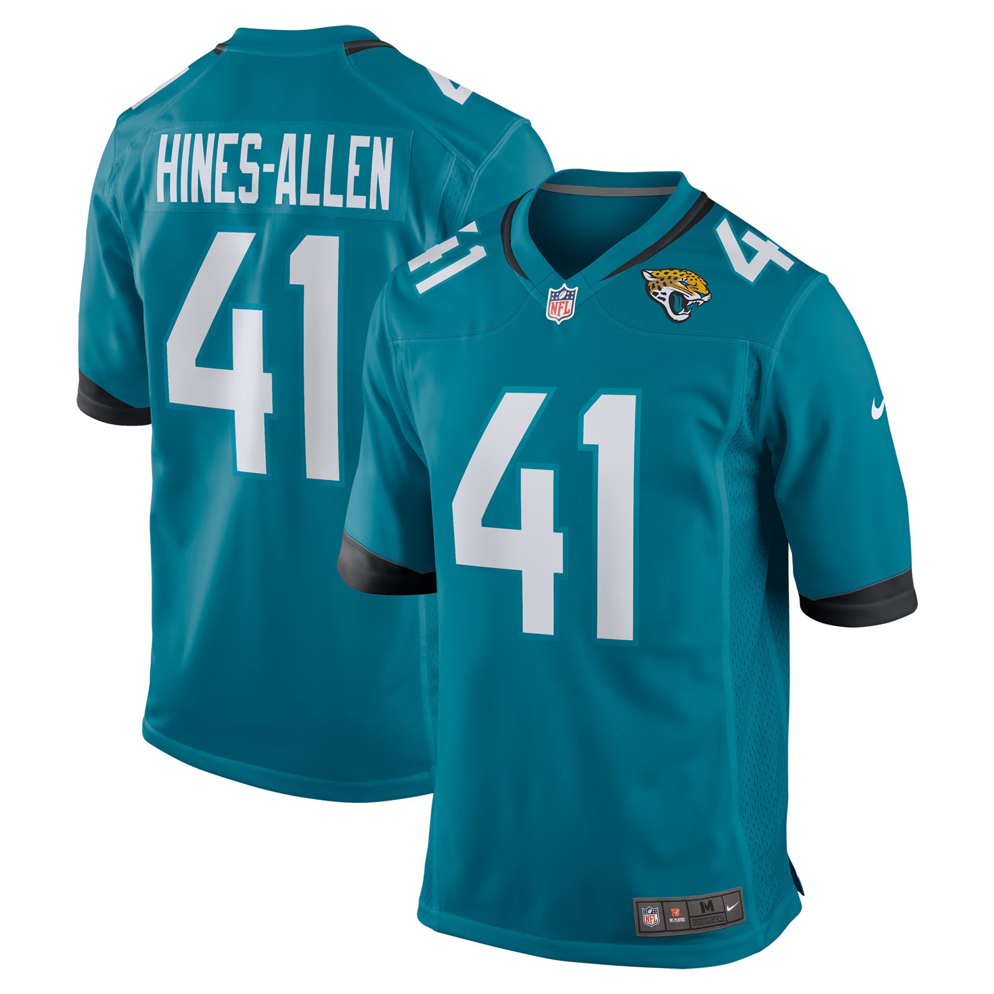 Jacksonville Jaguars Josh Hines-Allen Teal Player Game Jersey