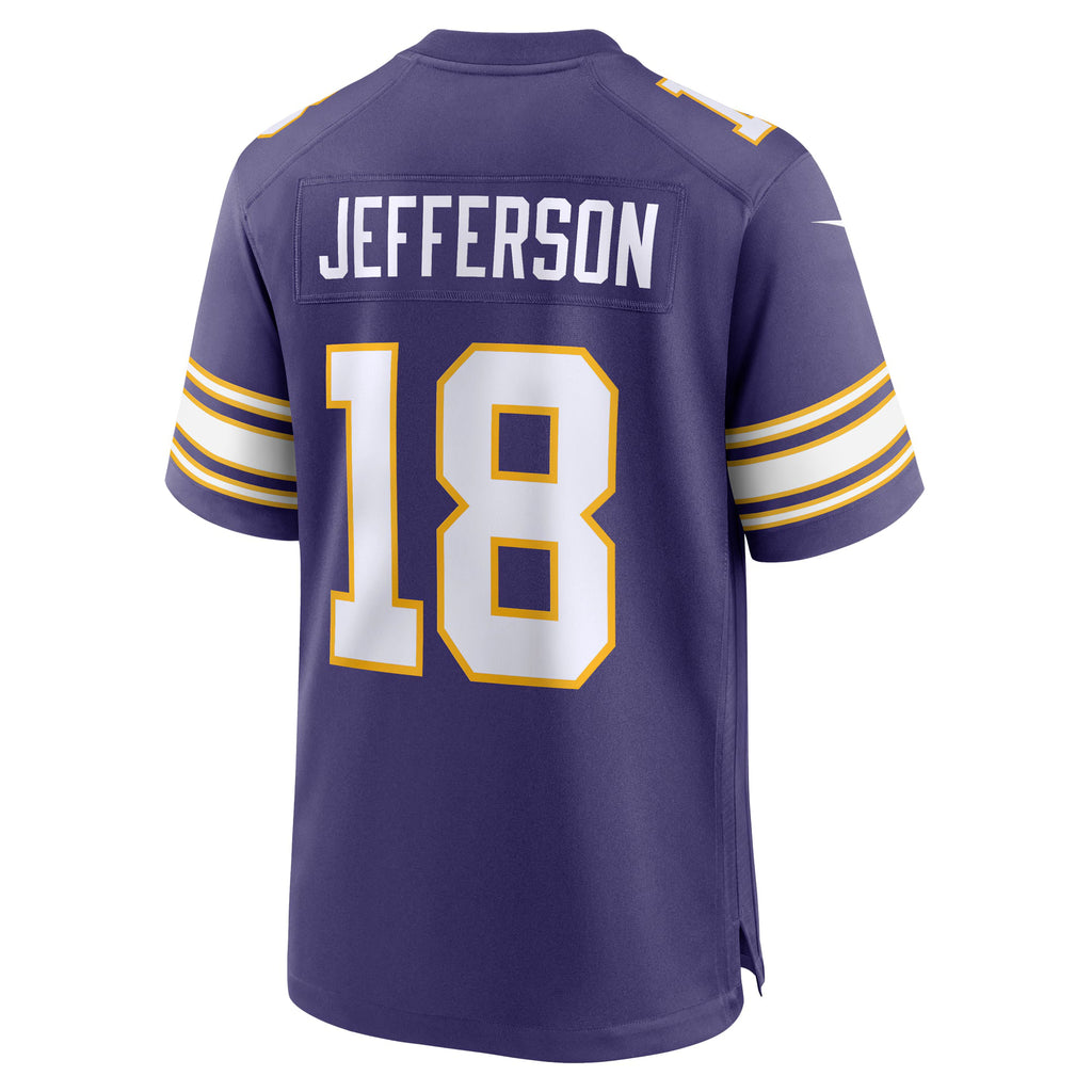 Minnesota Vikings Justin Jefferson Purple Classic Player Game Jersey