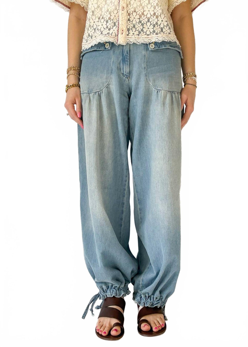Mid-Rise Lotus Jean In Bijou Blue