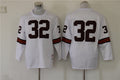 Men's Cleveland Browns Jim Brown Mitchell & Ness White Legacy Replica Player Jersey1