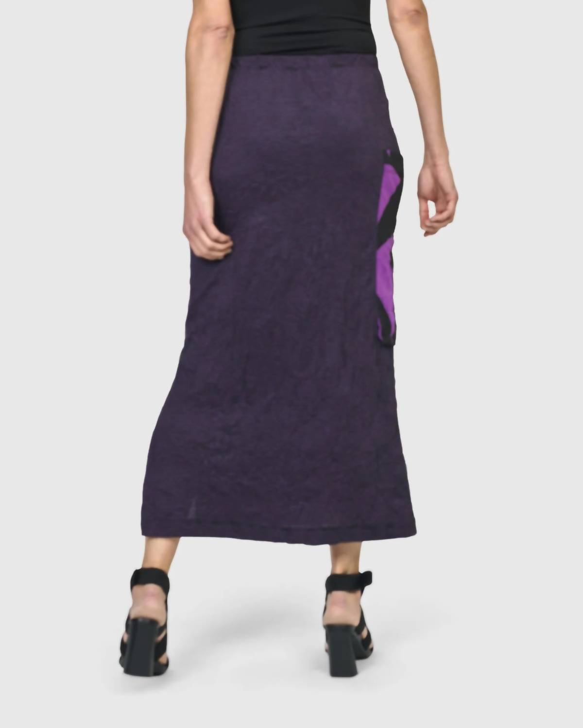Asteroid Pencil Skirt In Violet