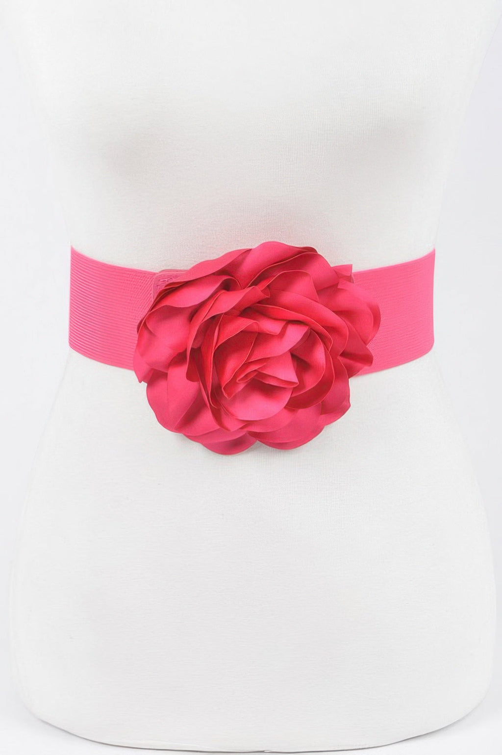 Delicate Beautiful Flower Plus Size Elastic Belt