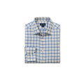Men's Coastal Linen Plaid Shirt In Blue