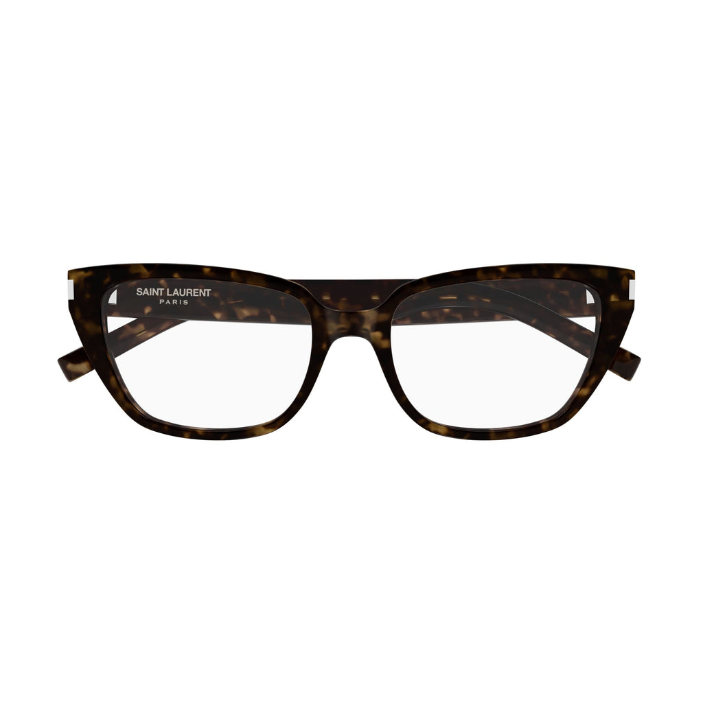 Rectangular Cat-Eye Sunglasses With Tortoiseshell Pattern And Silver Accents