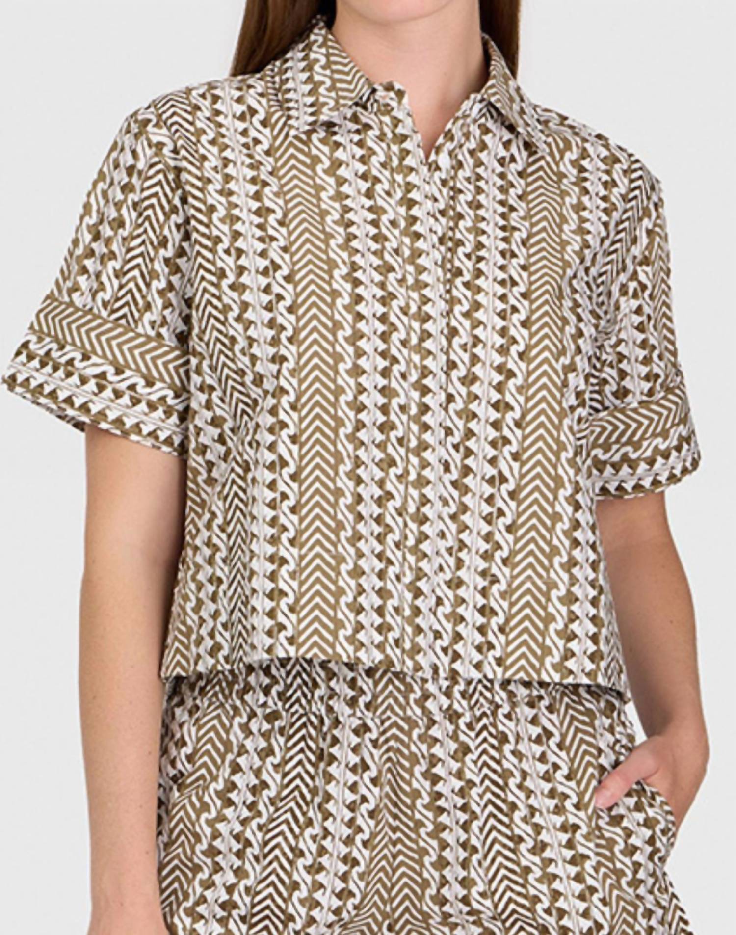 Driftwood Club Shirt In Beige