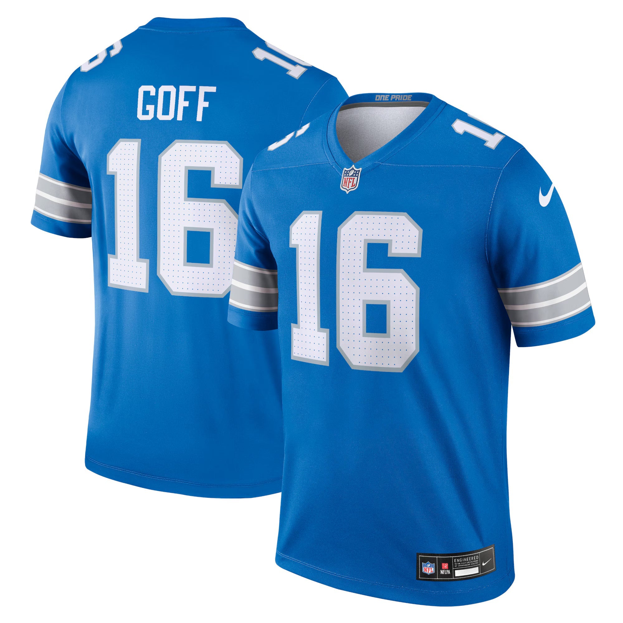 Detroit Lions Jared Goff Blue Legend Player Performance Top