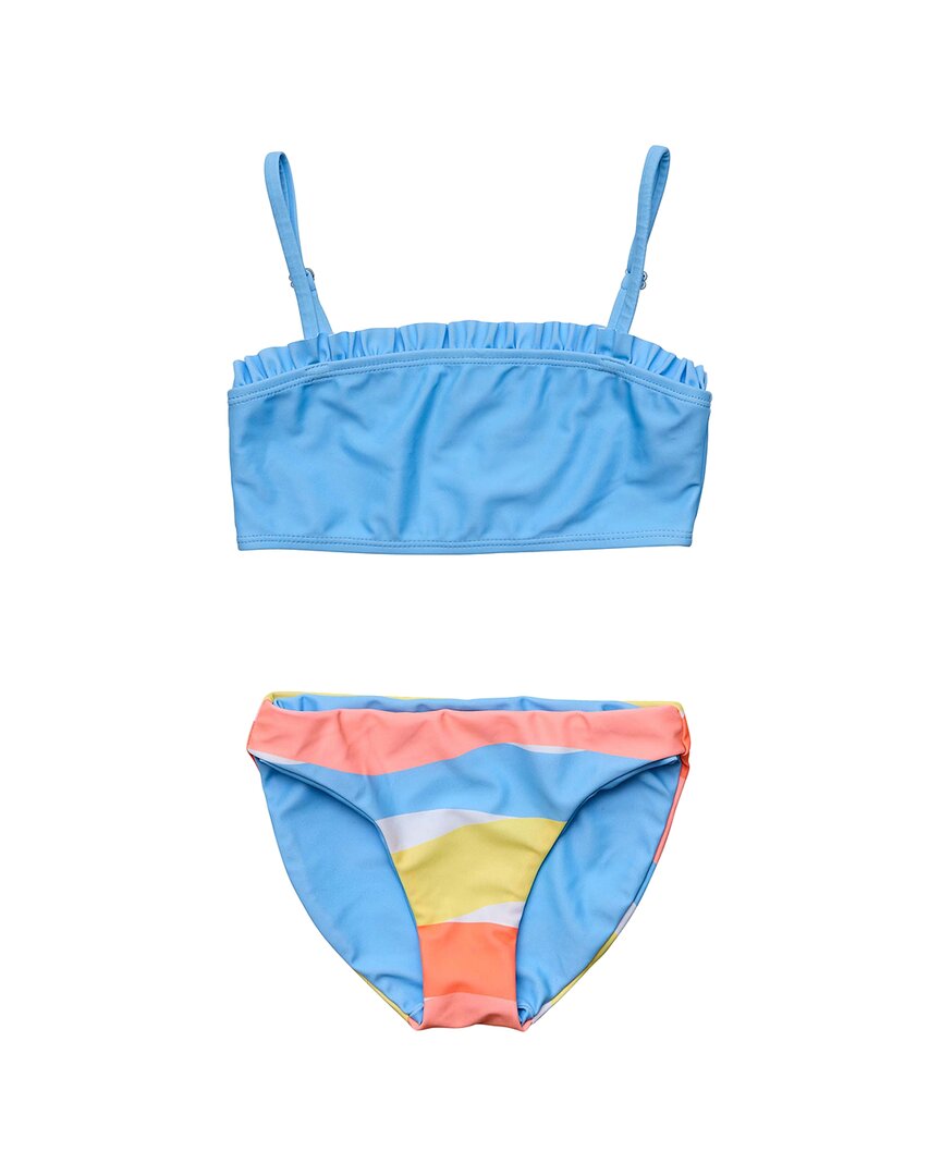 Snapper Rock Good Vibes Frilled Bandeau Bikini
