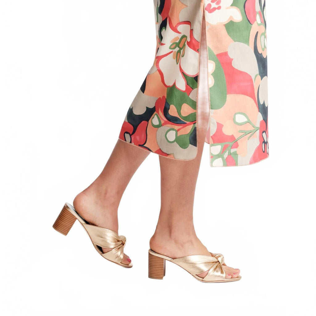 Women's Mollie Slide Heel In Platino