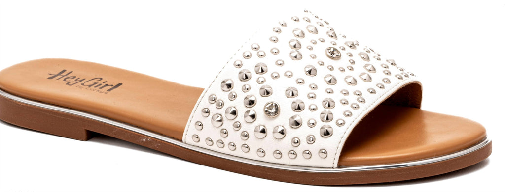 Women's Bail Money Sandal In White