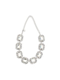 Self-Portrait Women Silver Crystal Necklace