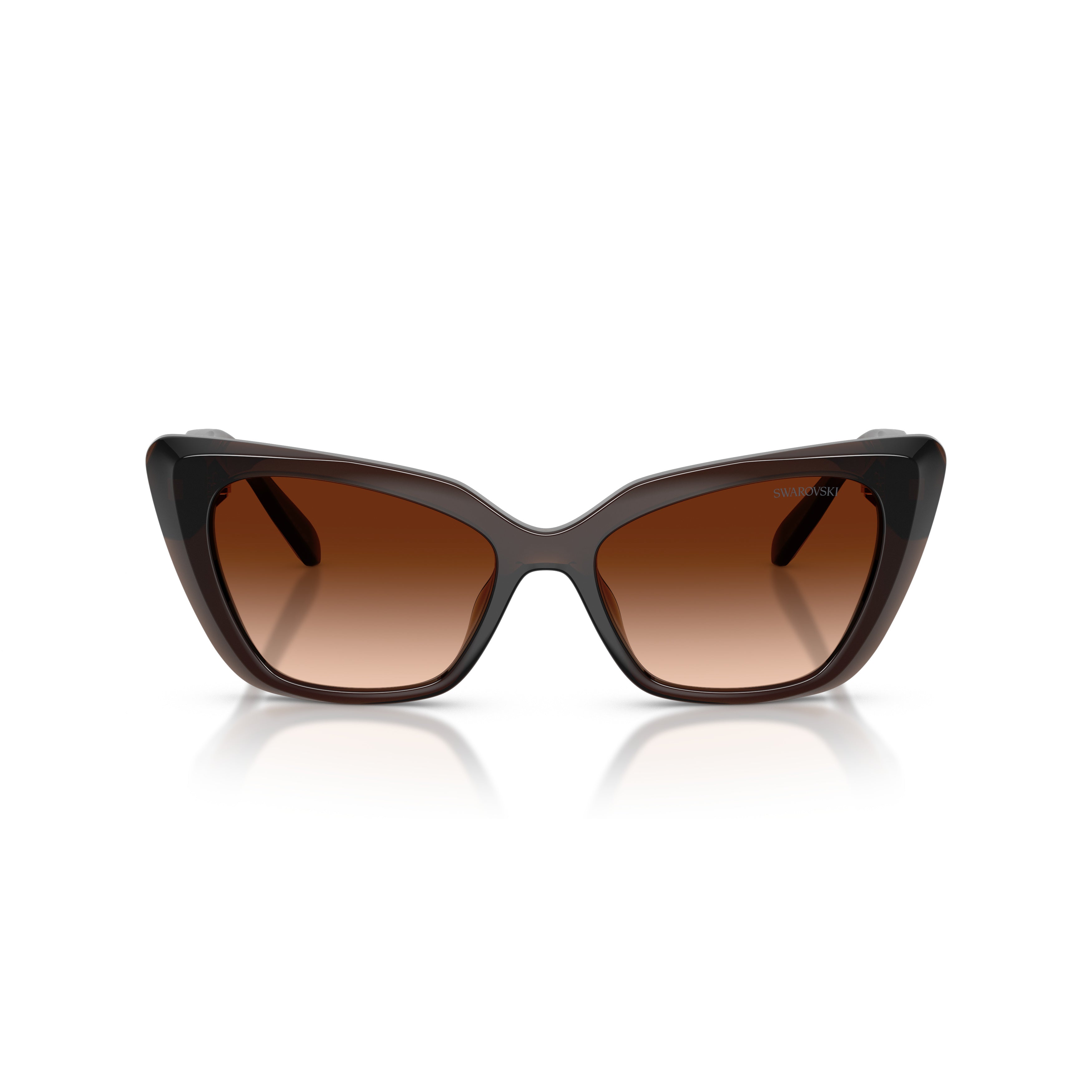 0Sk6047 Bold Cat-Eye Sunglasses with Gradient Lenses