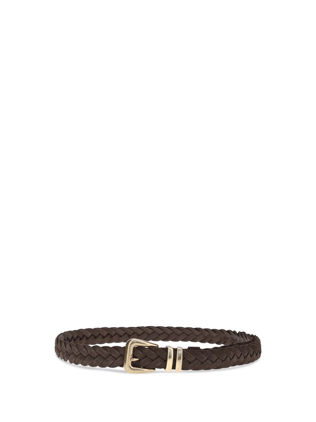 Brunello Cucinelli Men Leather Woven Belt