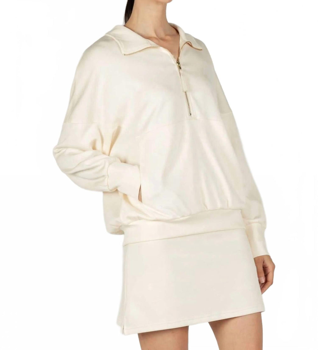 Ava Pull-Up Skort In Eggshell
