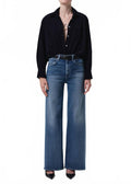 Lyra Long Wide Leg Jeans In Cooper