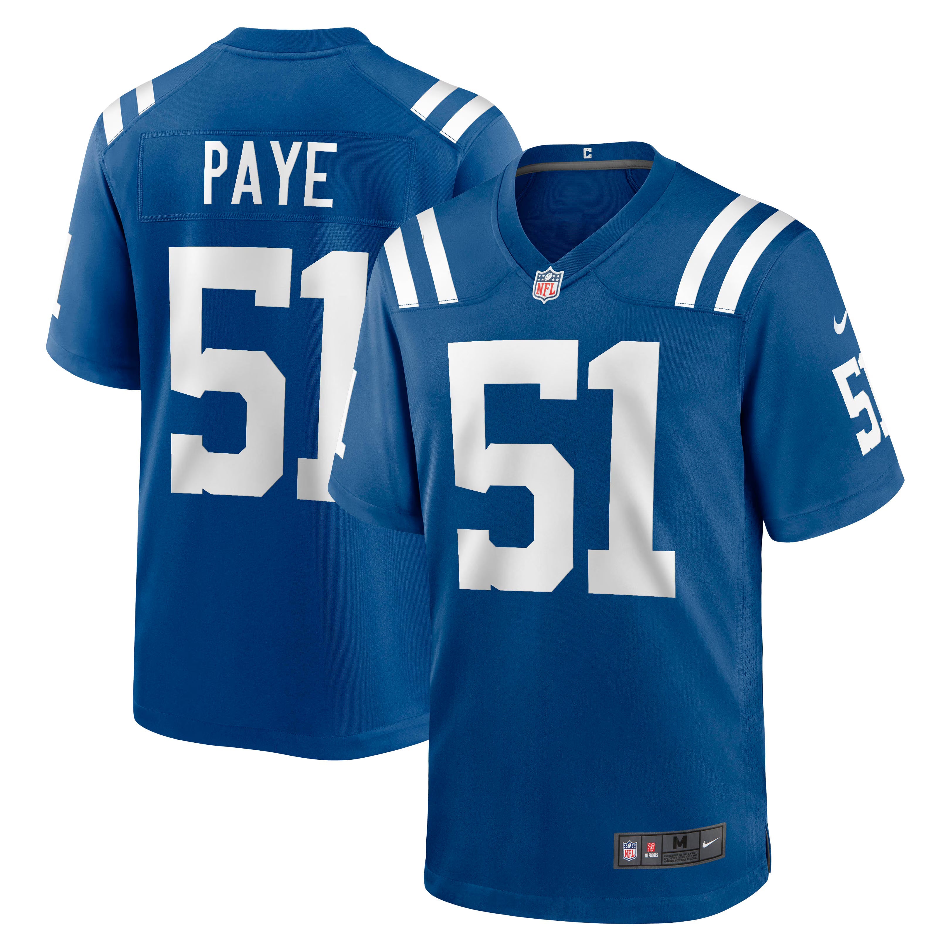Indianapolis Colts Kwity Paye Royal Game Jersey