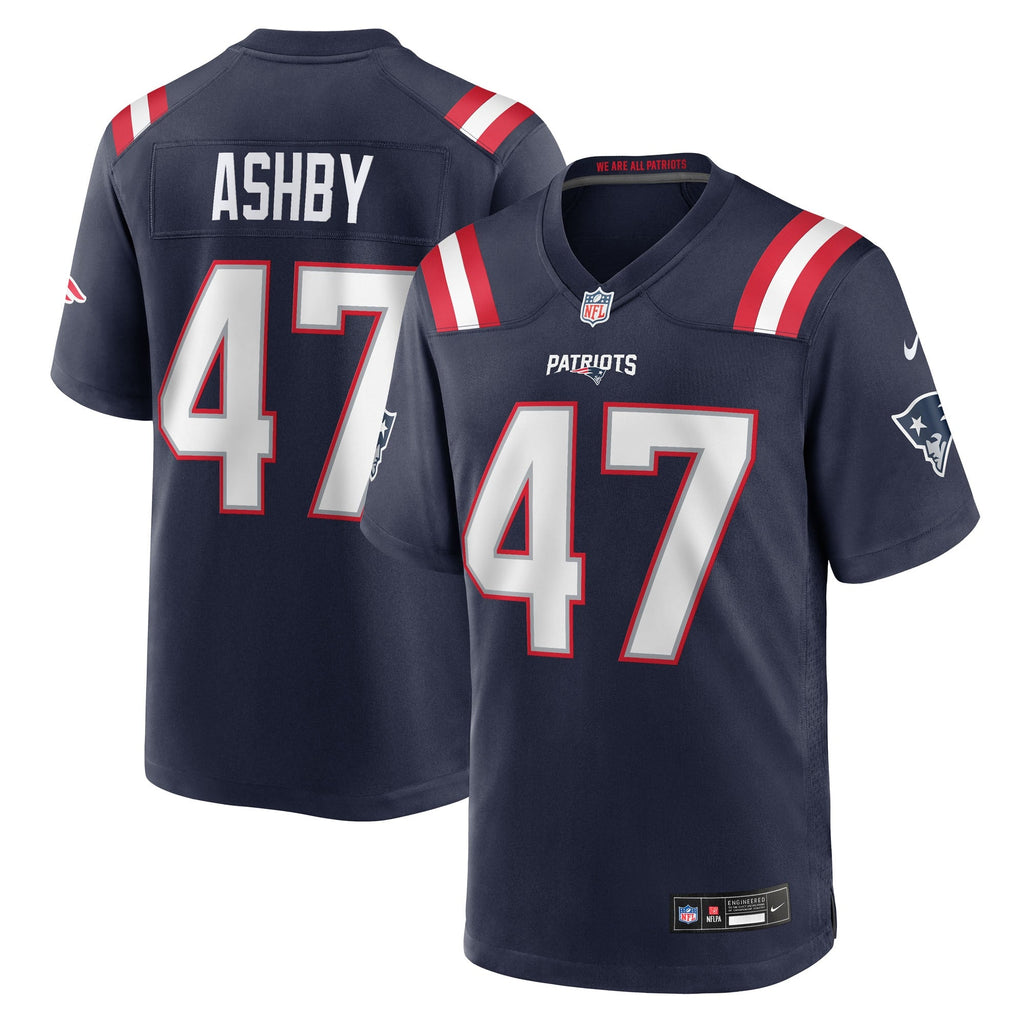 New England Patriots Julian Ashby Navy Team Game Jersey