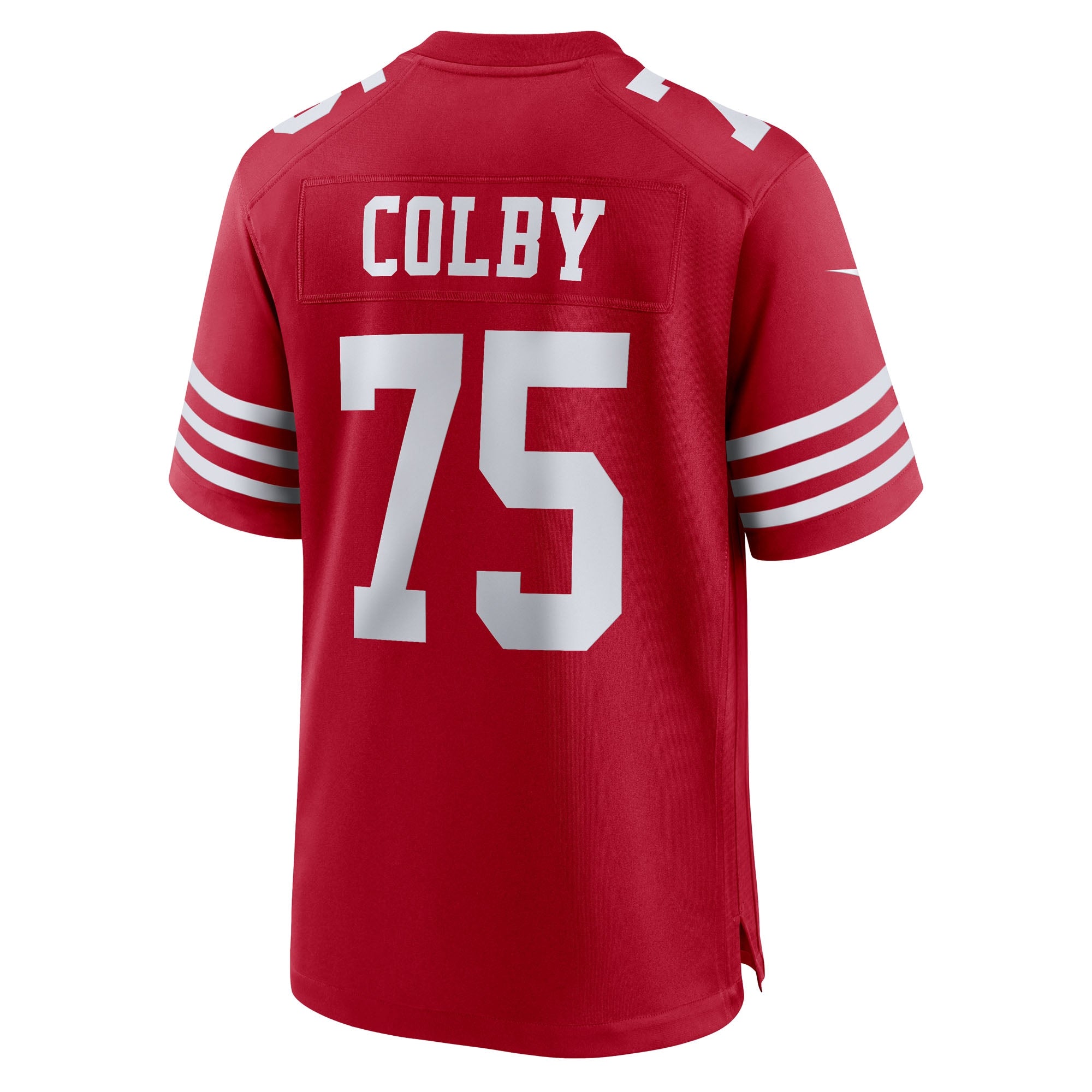 San Francisco 49ers Connor Colby Scarlet Team Game Jersey