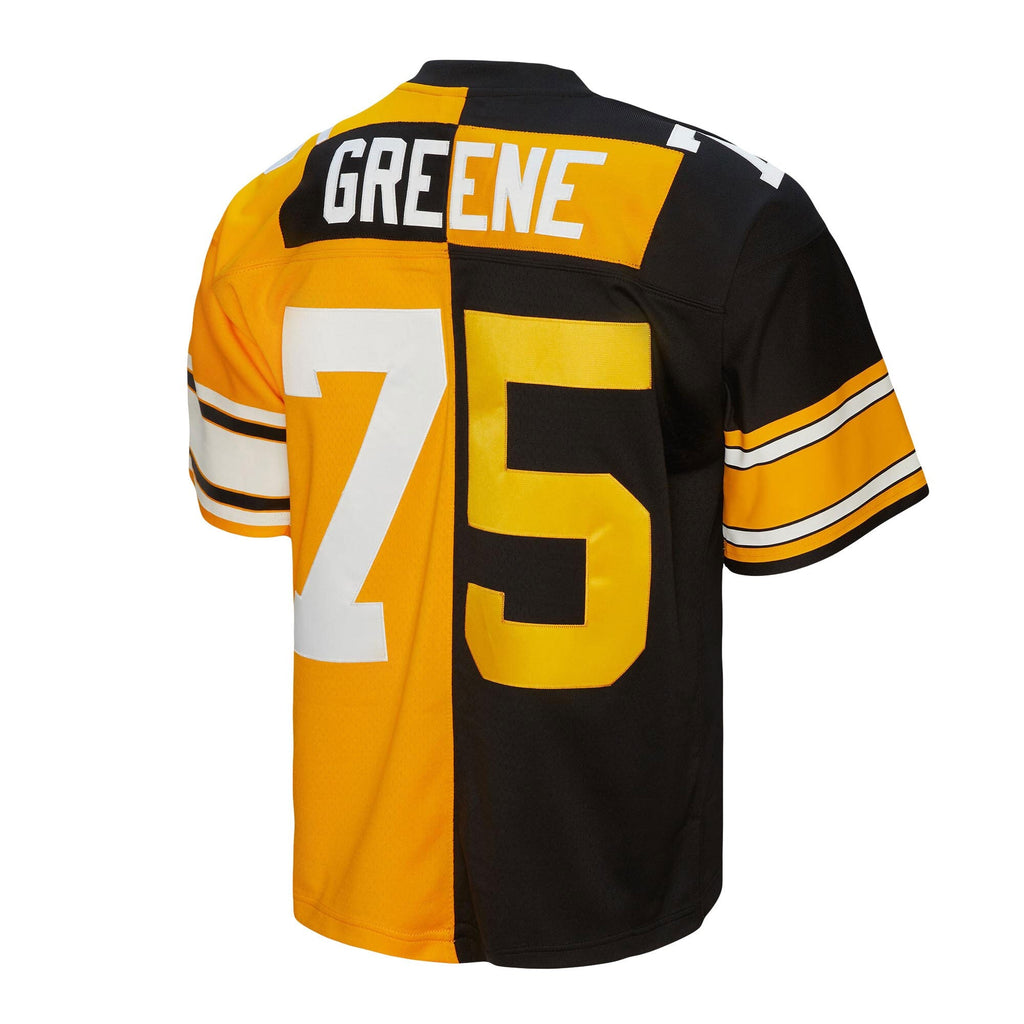 Pittsburgh Steelers Joe Greene Mitchell & Ness Black/Gold 1976 Split Legacy Replica Jersey