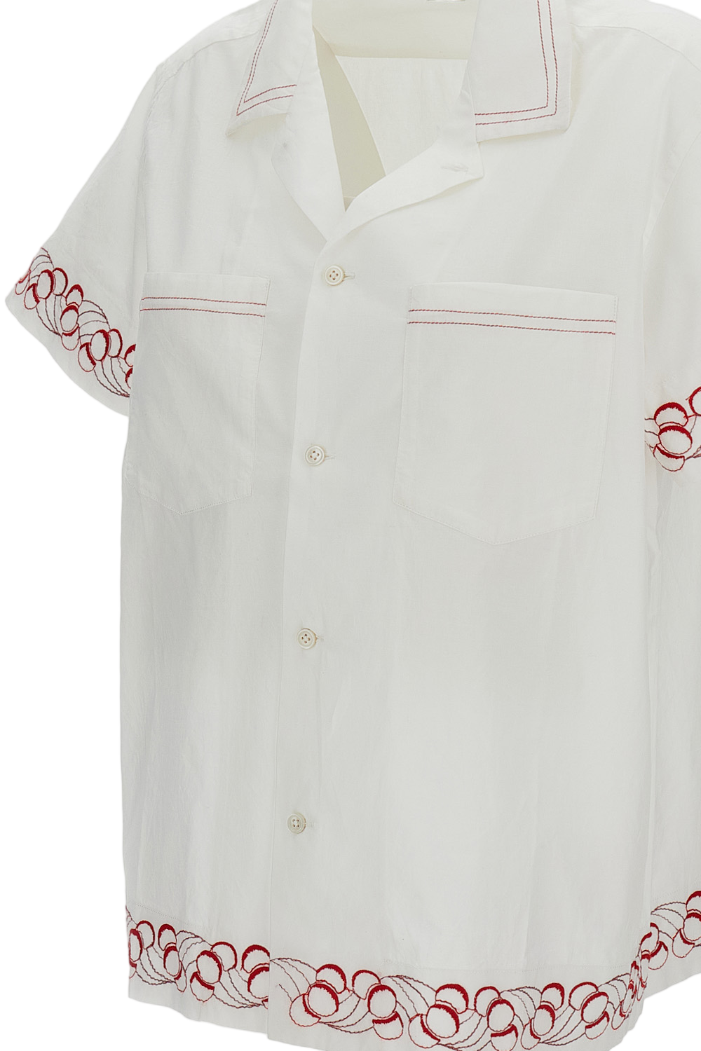 White Cherry Lane Embroidered Shirt