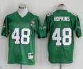 Men's Philadelphia Eagles Wes Hopkins Mitchell & Ness Kelly Green Legacy Replica Jersey1