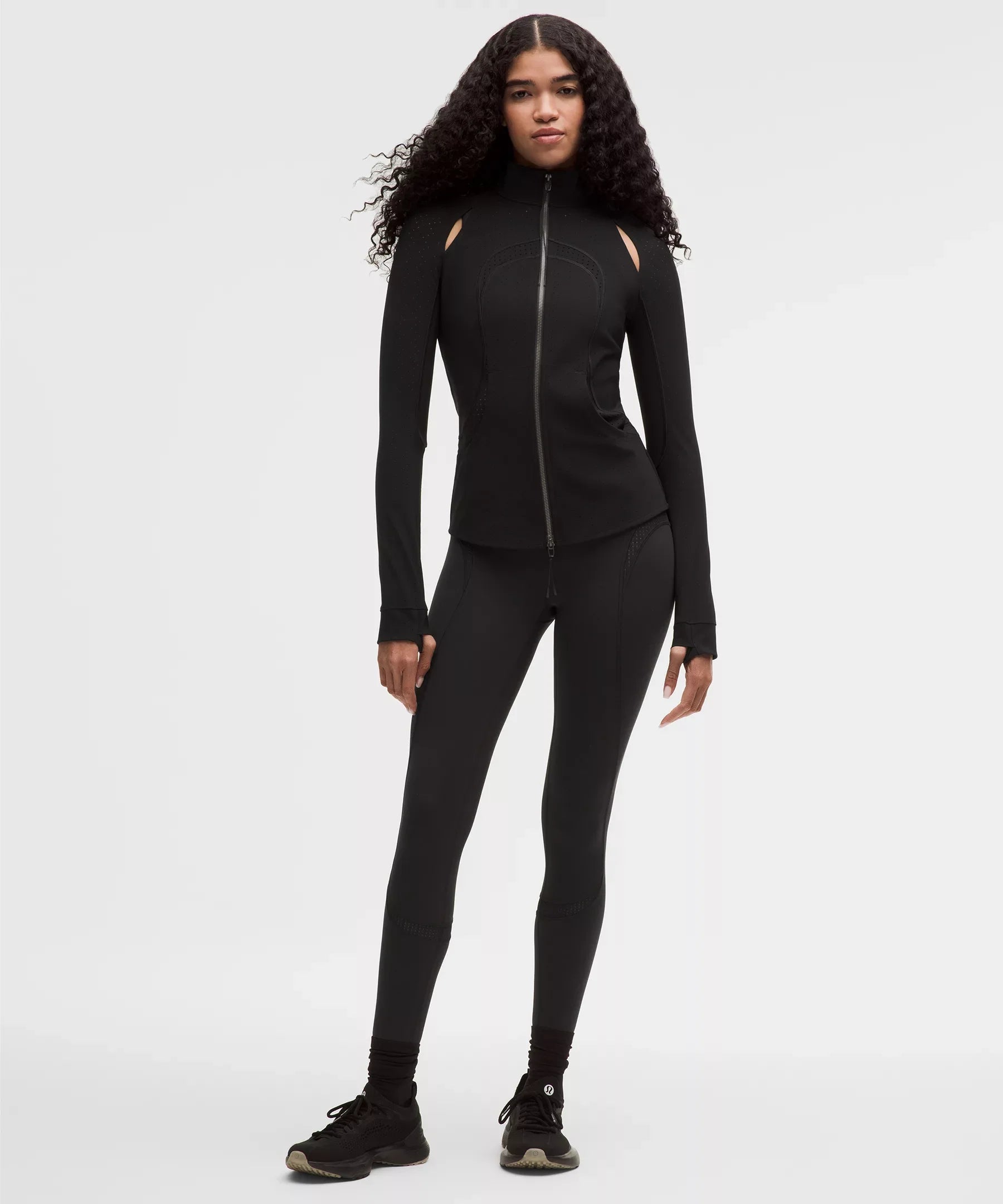 Mesh Panelled High-Rise Tight 28"
