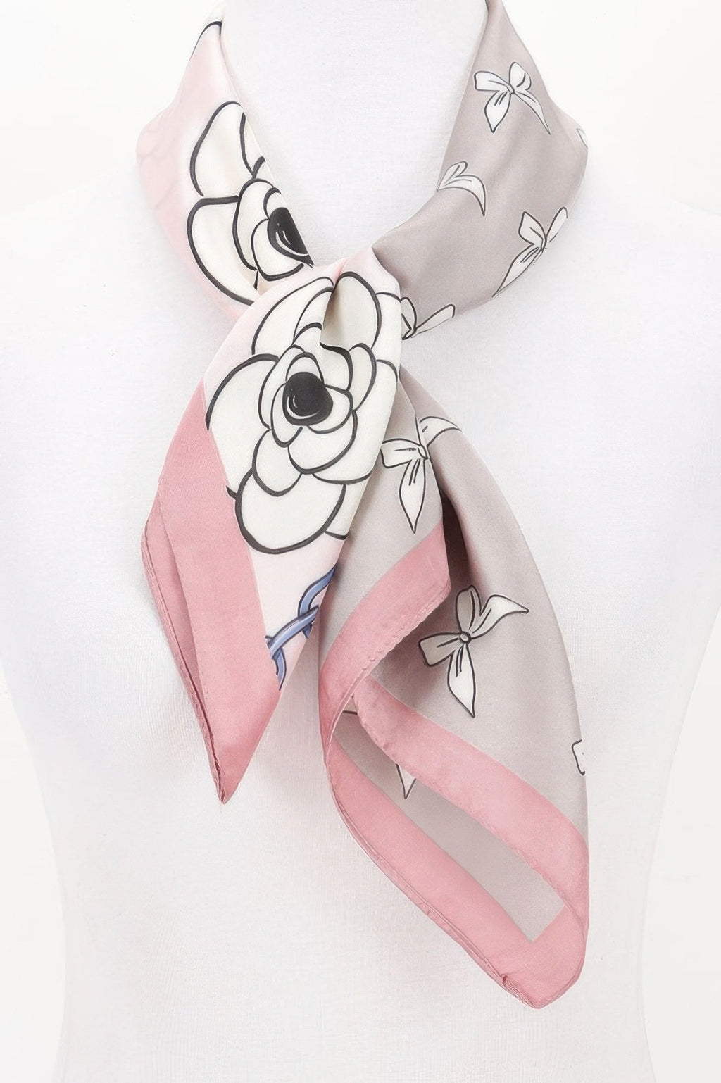 Feminine Floral Print Bandana for Elegant Everyday Style