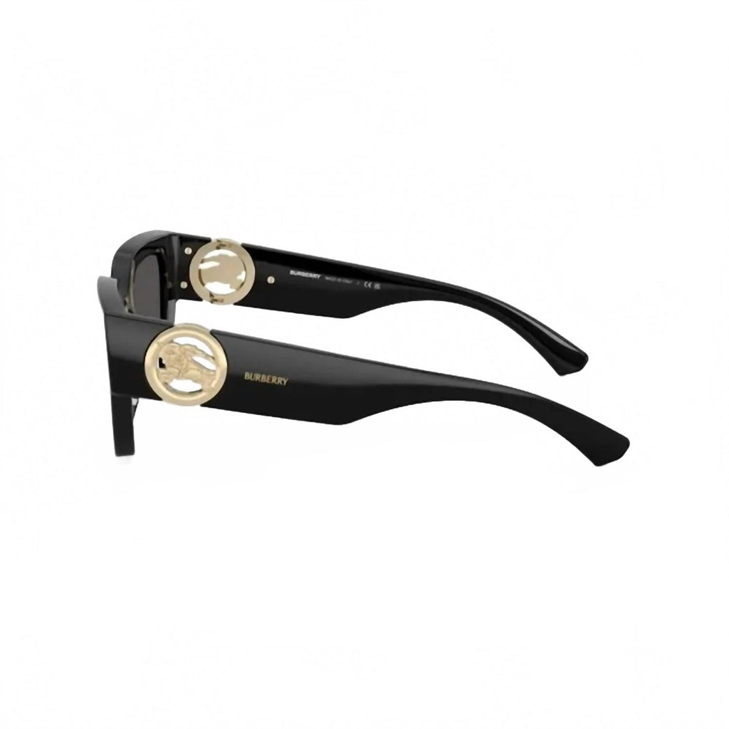 Women's Square Sunglasses In Black With Dark Grey