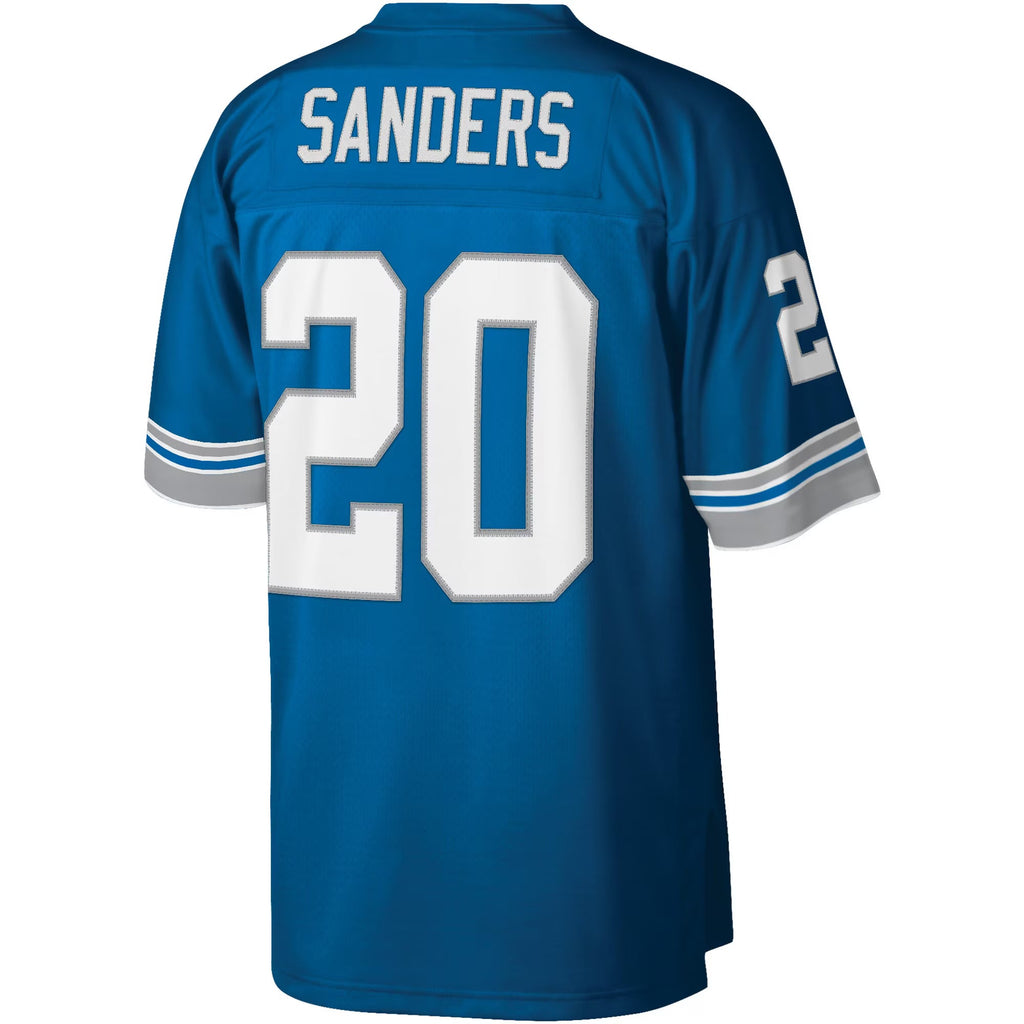 Detroit Lions Barry Sanders Mitchell & Ness Blue Legacy Replica Jersey
