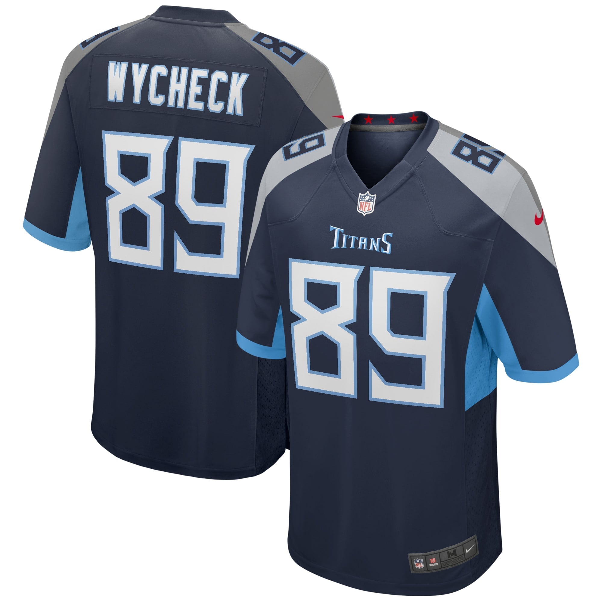Tennessee Titans Frank Wycheck Navy Game Retired Player Jersey