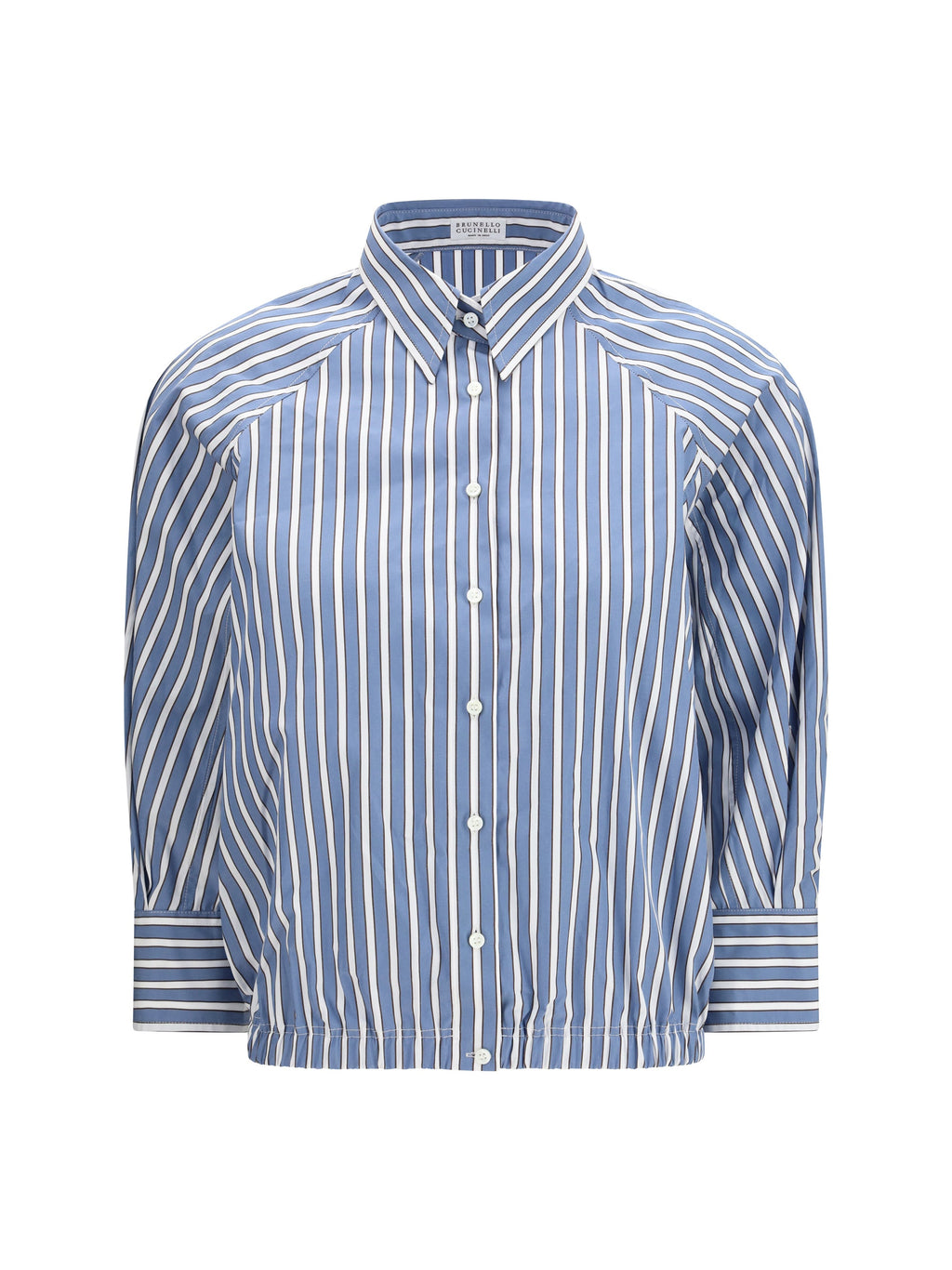 Brunello Cucinelli Women Shadow Stripe Poplin Shirt