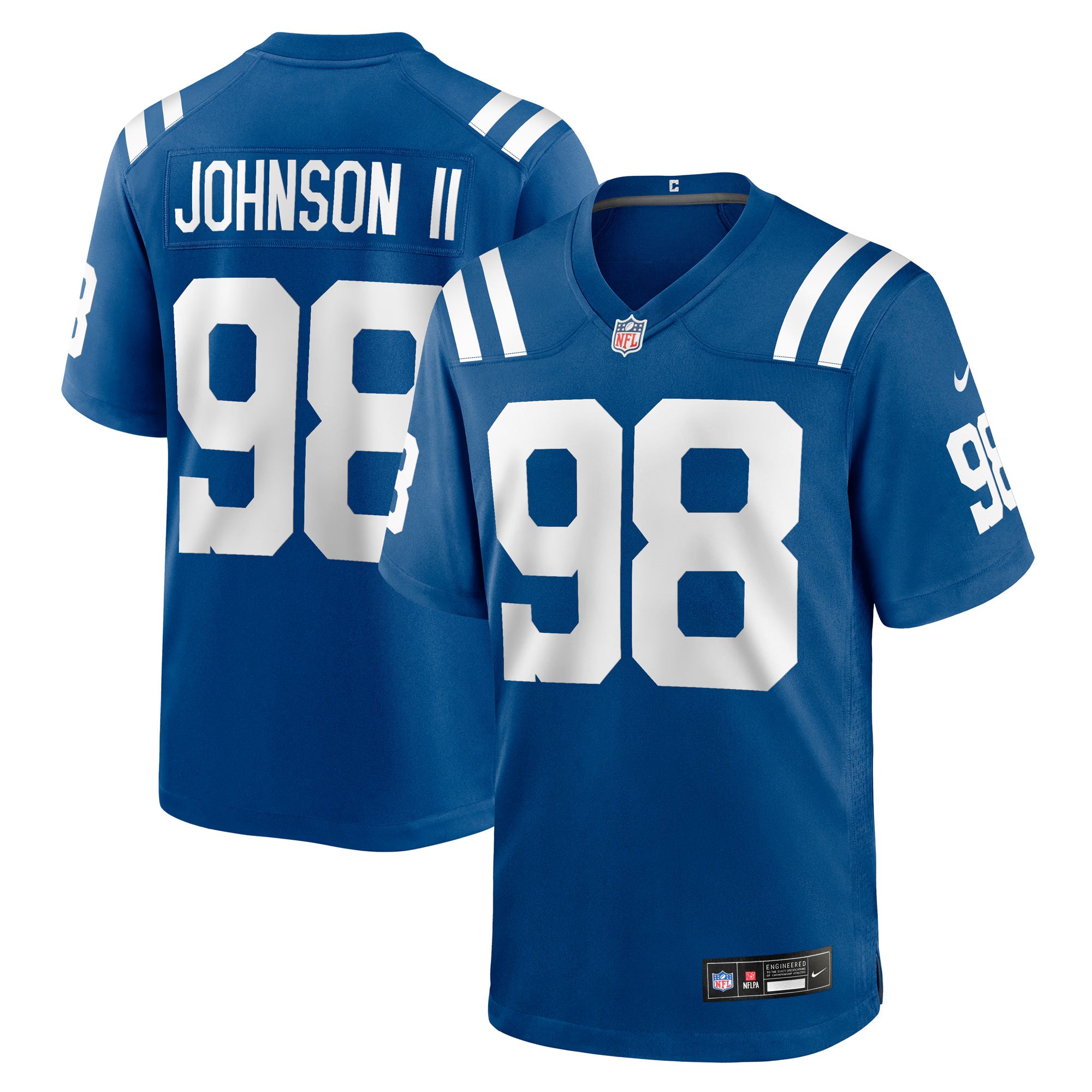 Indianapolis Colts Eric Johnson II Royal Team Game Jersey