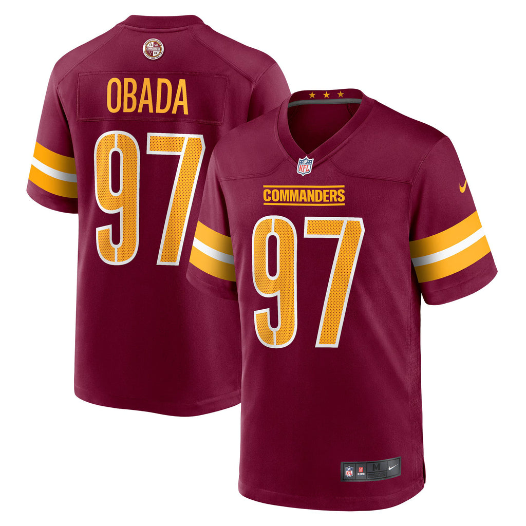 Washington Commanders Efe Obada Burgundy Game Jersey
