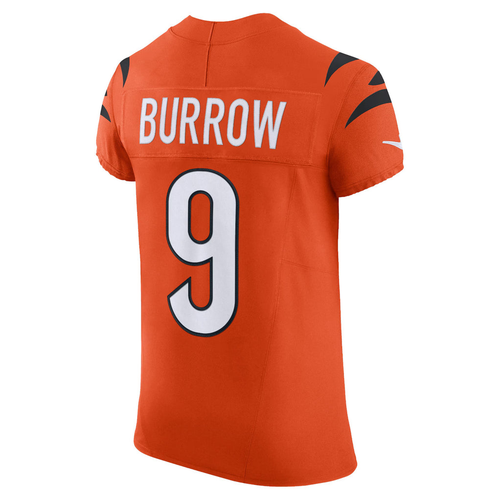 Cincinnati Bengals Joe Burrow Orange Vapor F.U.S.E. Elite Jersey