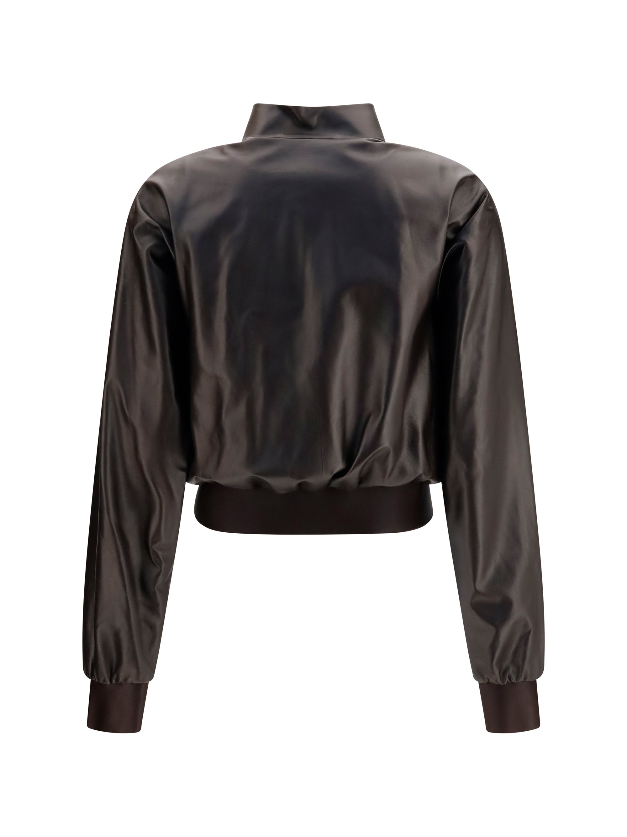 Gucci Women Soft Nappa Bomber Jacket