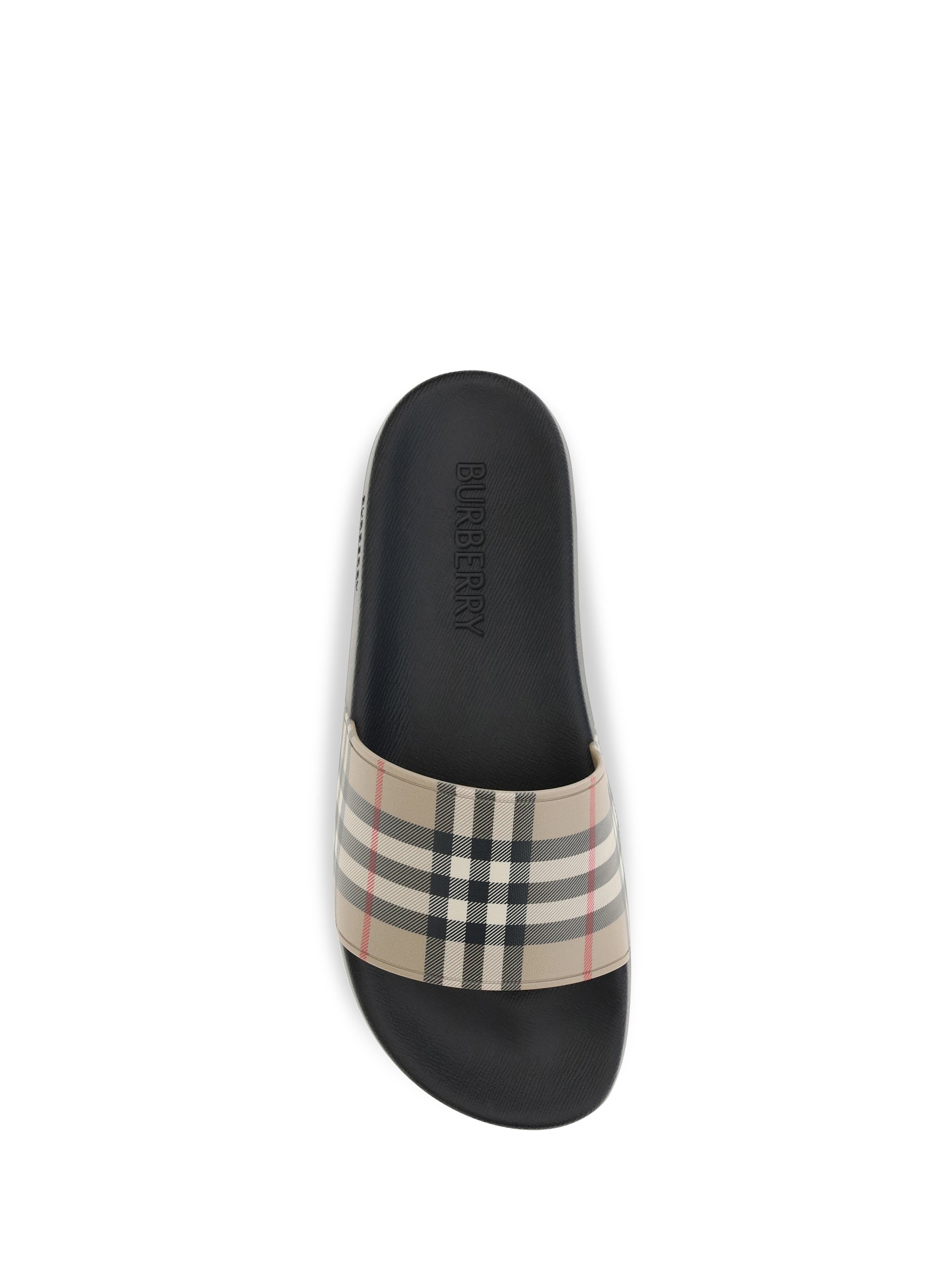 Burberry Men Check Slides